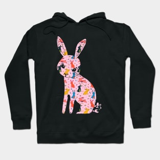 Bunny Hop: A Delightful Pattern of Playful Bunnies Hoodie